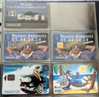 Delcampe - Lot De 4 Télécartes Peugeot Assistance - Autos