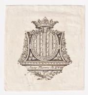 Delcampe - Anne Therese Ph D'Yves - Exlibris Für Anne-Philippine-Therese D'Yves (1738-1814) / French Woman Writer, Par - Ex Libris