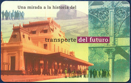 Delcampe - ARGENTINA - ARGENTINE TELEFONICA 20 UNITS CHIP PHONECARD TELECARTE TRAIN STATION SAN LUIS BUENOS AIRES PACIFIC RAILWAY - Argentina
