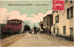 Delcampe - St-nicolas-de-la-grave - Avenue De Malause - Saint Nicolas De La Grave