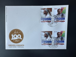 Delcampe - Portugal Cabo Verde 2024 Mi. ? Mixed Common FDC Emission Commune Joint Issue Amilcar Cabral 100 Anos Drapeau Flag - FDC