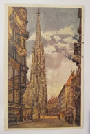 Delcampe - Vintage Vienna Artist Postcard – Erwin Pendl – Wien Stephanskirche – 1921 Mailed With Stamps – Künstler-AK - Stephansplatz
