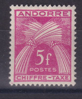 Delcampe - Andorre Année 1941-50 Timbre Taxe N° 29* Réf 15597 - Unused Stamps