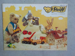 Delcampe - Ancien Catalogue Publicitaire Nouveautés  Avec Prix Folder Ours Peluche Steiff KFB 70 Bouton à L' Oreille - Steiff