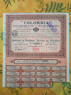 Delcampe - - ACTION SOCIÉTÉ FRANCO-ROUMAINE DE PÉTROLE COLOMBIA - - Aardolie