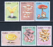 Delcampe - Cuba 1989 Mi# 3257-3262 ** MNH - Edible Mushrooms - Unused Stamps