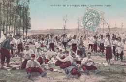 Delcampe - MILITARIA - La Grand' Halte - Couleur - Manöver