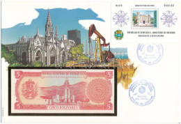Delcampe - Venezuela 1989. 5B Felbélyegzett Borítékban, Bélyegzéssel T:AU Venezuela 1989. 5 Bolívares In Envelope With Stamp And Ca - Ohne Zuordnung