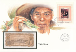 Delcampe - Vietnam 1976. 1D Felbélyegzett Borítékban, Alkalmi Bélyegzéssel T:UNC Vietnam 1976. 1 Dong In Envelope With Stamp And Ca - Ohne Zuordnung