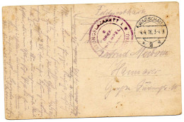 Delcampe - POLOGNE (OCCUPATION ALLEMANDE). 1916."FESTUNGS LAZARETT -WARSCHAU" - Franking Machines (EMA)