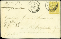 Delcampe - Lettre France N°92 Obl. Càd MONACO PRINCIPAUTE 8/9/83 S. Env., Arr. Sta MARGHERITA LIGURE, TB - Altri & Non Classificati