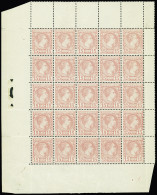 Delcampe - ** N°5 15c Rose, En Panneau Complet De 25 Exemplaires, Neuf ** (*sur Bdf), TB, RR - Altri & Non Classificati