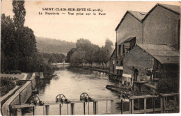 Delcampe - Saint-Clair-sur-Epte - La Papèterie - Vue Prise Sur Le Pont - Saint-Clair-sur-Epte