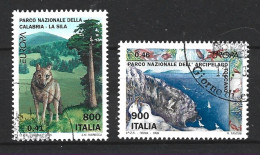 Delcampe - ITALIE. N°2362-3 Oblitérés De 1999. Parcs Naturels/Loup. - 1999