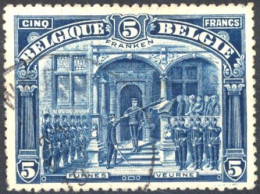 Delcampe - [O SUP] N° 147, 5F Franken - TB Centrage - Cote: 170€ - 1915-1920 Alberto I