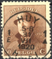 Delcampe - [O SUP] N° 174, Superbe Obl Centrale SC 'Huy' - 1919-1920  Re Con Casco