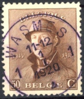 Delcampe - [O SUP] N° 174, Superbe Obl Centrale SC 'Wasmes' - 1919-1920  Re Con Casco