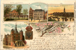 Delcampe - Groete Deventer - Litho 1898 - Deventer