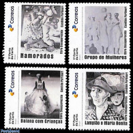 Delcampe - Brazil 2024 Lost Works From Candido Portinari 4v, Mint NH, Art - Paintings - Ungebraucht