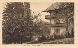 Delcampe - [-30%] FRANCE - Sallanches - Chalet Sainte Anne - Entrée De La Terrasse - Carte Postale Ancienne - Sallanches