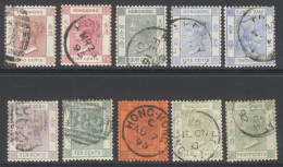 Delcampe - 1882-96 CCA Set, FU + Extra 5c With Inverted Wmk, Extra 30c Shade, SG.32/39a. (10) Cat. £270. - Other & Unclassified