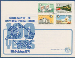 Delcampe - Ostafrikanische Gemeinschaft 1974 100 J. Weltpostverein UPU 279/82 FDC (SG40495) - Kenya, Uganda & Tanzania
