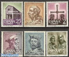 Delcampe - Spain 1961 1200 Years Oviedo 6v, Mint NH, Religion - Religion - Ungebraucht