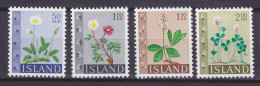 Delcampe - Iceland 1964 Mi. 381-84, Flowers Blumen Complete Set, MNH** - Ungebraucht