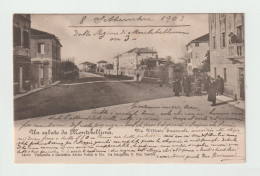 Delcampe - MONTEBELLUNA (TV):  UN  SALUTO  DA ... -  VIA  VITTORIO  EMANUELE  -  FP - Treviso