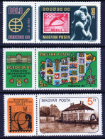 Delcampe - HUNGRÍA – HUNGARY 3 Series Completas X 3 Sellos Mint EXPO FILATELIA CON VIÑETAS Años 1980 A 1983 – Valorizadas € 6,00 - Ongebruikt