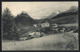 Delcampe - AK Tarasp-Fontana, Panorama Mit Schloss - Tarasp