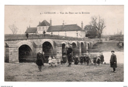 Delcampe - C P A  -  89 - GUILLON - Vue Du Pont Sur La Riviere - Guillon