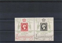 Delcampe - [-50%] Luxembourg - Bloc MNH** N° 7 - 1952 - Michel 488/9 - Timbres Sur Timbres - Blocks & Kleinbögen