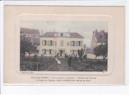 Delcampe - JOUY-le-MOUTIER: Propriété Isabey, Vue Prise Sur Le Jardin, Pension De Famille - Très Bon état - Jouy Le Moutier