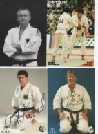 Delcampe - JUDO Lot Cartes Dédicacées Champions Allemands - Kampfsport