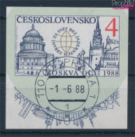 Delcampe - Tschechoslowakei 2965B (kompl.Ausg.) Ungezähnt Gestempelt 1988 Amerika (10807908 - Gebraucht