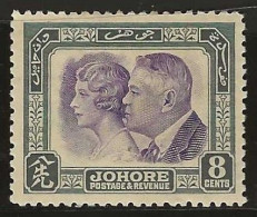 Delcampe - Johore    .  SG   .   129 (2 Scans)  .   1935   .     *   .   Mint-hinged - Johore