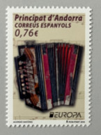 Delcampe - EUROPA CEPT 2014 : ANDORRA-Esp _ Music  (**) - 2014