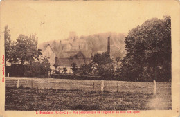 Delcampe - CPA Houdain-Vue Panoramique De L'église Et Du Bois Des Tours-1-Timbre-RARE  L4247 - Houdain