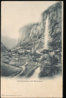 Delcampe - Suisse --- Lauterbernne Und Staubbach - Lauterbrunnen