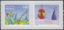 Delcampe - Schweiz MiNr. 2435-36 A.Folienblatt Molly Monster, Skl - Altri & Non Classificati