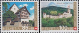 Delcampe - Schweiz MiNr. 2450-51 Pro Patria, Burg Zug, Schloss Neu-Bechburg (2 Werte) - Altri & Non Classificati