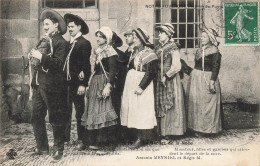 Delcampe - [-10%] NOCES - Costumes - Le Départ De La Noce - Carte Postale Ancienne - Hochzeiten