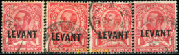 Delcampe - 769678 USED LEVANTE INGLES 1911 SELLOS DE GRAN BRETAÑA DEL 1911 - Levante Britannico