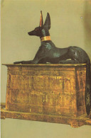 Delcampe - [-15%] EGYPTE - Tutankhamens Treasures - Carrying Chest In The Form Of God Anubis On A Shrine - Carte Postale Anci - Kairo