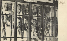 Delcampe - German New Guinea, Carved Shields And Masks (1910s) Museum Postcard - Papua-Neuguinea