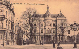 Delcampe - [-10%] BELGIQUE - Bruxelles - Hôtel Communal De Saint Josse - Animé - Carte Postale Ancienne - St-Josse-ten-Noode - St-Joost-ten-Node