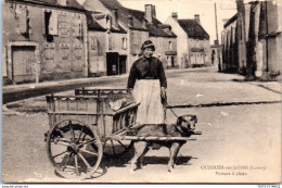 Delcampe - 45 OUZOUER SUR LOIRE - Voiture A Chien - Ouzouer Sur Loire
