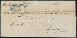 Delcampe - ~1840 Hivatalos Levél / Official Cover Kék / Blue "KAPOSVÁR" - Pécs (Gudlin 600 P) - Other & Unclassified