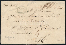 Delcampe - 1841 Portós Levél Teljes Tartalommal / Unpaid Cover With Full Content, Kék / Blue "F.OFEN" (Gudlin 150 P) - Other & Unclassified
